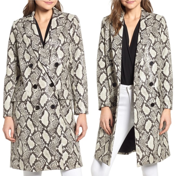 Mural Snakeskin Faux Leather Jacket - Picture 1 of 16